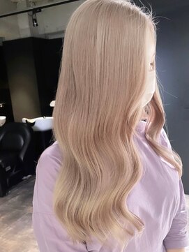 ペレ 渋谷(PELE) M7_ベージュカラー　ブリーチ2回～