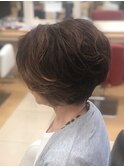 大人キレイ ボリュームショート ミセスパーマ 40代50代60代