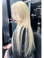 リアオオサカ テラス 梅田(Ria OSAKA terrace)&nbsp;外国人風ブロンドカラー 【韓国ヘア 大阪 梅田】