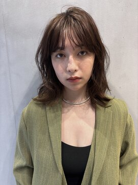 アンバー 池袋(amber) コテ巻き風パーマ/ブラウンカラー[池袋駅]