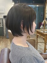 レガロヘアーデザイン(Regalo hair design)&nbsp;Regalo☆ショートボブ×縮毛矯正×ターコイズブラウン