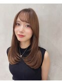 シースルーバング×ローレイヤー☆ロング［名古屋］
