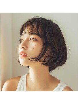 クラッチアートワークス(CLUTCH ART WORKS) ナチュラルボブミニボブ前下がりボブ黒髪ショートボブ