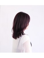 サロン マーニ(salon m ni) 外ハネ×バイオレットカラー×縮毛矯正