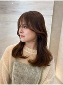 【大阪梅田】オリーブベージュカラー×韓国風くびれ巻き