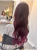 #ヘアカラーピンク
