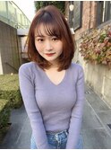 艶髪 髪質改善 ブリーチなしダブルカラー レイヤー 韓国風5204