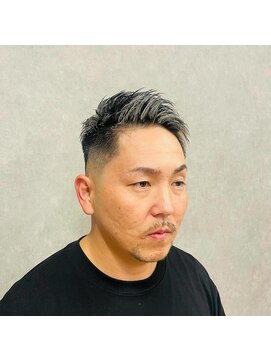 スター(STAR) 【あま市メンズ】ホワイトメッシュ×ツーブロック