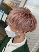 ヴェール(Veil)&nbsp;＠マッシュショートピンクベージュミルクティーベージュブリーチ