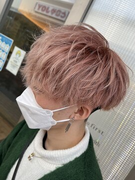 ヴェール(Veil) ＠マッシュショートピンクベージュミルクティーベージュブリーチ