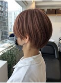 10代20代/オレンジベージュ/ショートへア