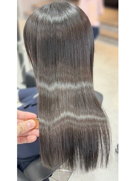 ハーシーバイアポロ 相模大野(HERSHE by apollo) x髪質改善/ホワイトグレージュ/レイヤーカット/チェリーブラウン