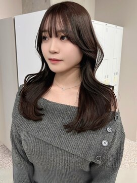 イロウ 天神大名店(IROW) ダークグレージュ くびれヘア 韓国ヘア 髪質改善