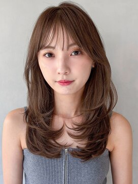 キリ 表参道(kyli) 小顔クラゲヘアーココアベージュうるツヤくせ毛風カール艶感