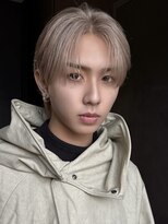 サンクマーケット 渋谷(cinq MARKET) ヘーゼルベージュミルクティーベージュアッシュメンズヘア韓国