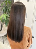 オレンジブラウン × 髪質改善トリートメント
