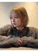 福岡ボブ/縮毛矯正/ぱつっとボブ/ボブ/髪質改善/レイヤーボブ