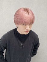 ミー 新宿(MII)&nbsp;ピンク×メンズマッシュ/ダブルカラー/髪質改善/新宿/MII/ミイ
