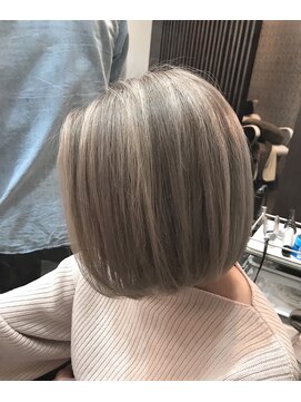 グラス 春吉1号店(glass) 透明感ハイライトグレージュカラー