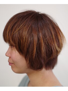 ブーフーウー(BOO-FOO-WOO) 【30代】マシュマロボブ×ハイライトカラー