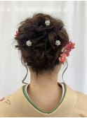 着物に似合うカールスタイル