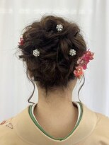 美容室 びゃんびゃん 社店&nbsp;着物に似合うカールスタイル