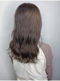シアーベージュ_耳かけ,毛先パーマ,イメチェン