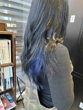 ザ カラー ラボ(THE COLOR LABO) ブルーブラック　インナーカラー　マリンブルー