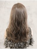 30代髪質改善☆透明感ベージュブラウンふんわりカールレイヤー