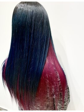 トリニティ(trinity) インナーカラーレッド・マゼンタ【豊見城・南風原・与那原】