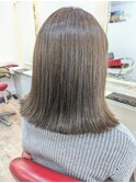 オリーブアッシュミディアムボブ！