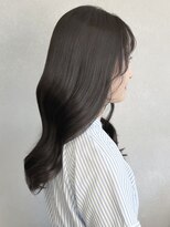 ミュラ(mulah)&nbsp;暗髪カラー透明感ダークグレージュ＊韓国風ヨシンモリ巻き