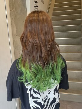 アイリー 名古屋(A/LEE) グリーンカラー/裾カラー