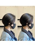 40代50代小顔似合わせカットくびレイヤーエモージュ大人可愛い