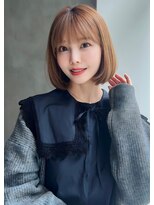 ナイロン 新潟店(NYLON.)&nbsp;〈NYLON.〉切りっぱなしボブ×ベージュ