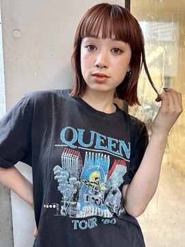 ミンクス渋谷スマートサロン(MINX shibuya smart salon) 魅力倍増カール シアーカラー ショート 姫カット ダークアッシュ