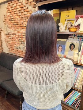 アンリ(Henri) 【かしむら】ブリーチ/ブリーチカラー/ワインレッド/暖色カラー