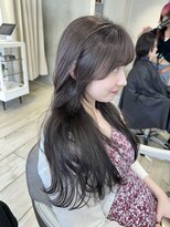 シーン(seen)&nbsp;○ラベンダーベージュ×顔まわりカット○表参道