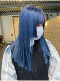 クリアブルー10代20代ダメージレスケアブリーチハイトーンカラー