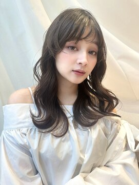 バイオレット 表参道店(Violet) シースルーバング黒髪スタイルレイヤーカット小顔ヘアNA-39