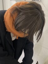 メゾンアクア 表参道(Maison ACQUA)&nbsp;☆ブリーチなしダブルカラー オリーブ オリーブベージュ ボブ