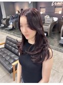 イルミナカラーでパープルピンク