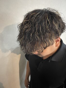 ロア ファーストクラス(LORE.first class) 波巻きパーマ×ハイライトカラー