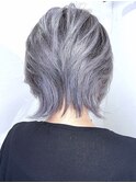 【白髪と同化】脱白髪染めホワイトバレイヤージュ×ブリーチ３回