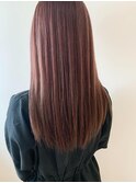 《grow 大井町》ダブルカラー×髪質改善　モードなレッドロング