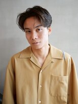 ニコ トウキョウ ロジック(nico TOKYO Logic)&nbsp;フェザーパーマニュアンスパーマメンズセンターパート襟足あり