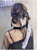 10代20代30代◎ツインテールモテ髪お団子