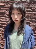 濡れ感ウェーブ×オン眉バング