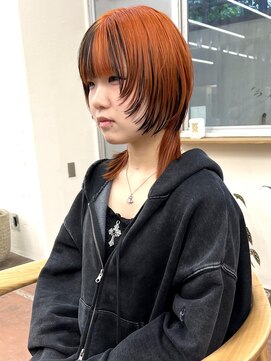 パークレーン アイス イヴェン(park lane ICI yeven) 秋◎韓国風レイヤーカット×デザインカラー暗髪オリーブYUKI