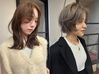 ヴヴ(Bub)の写真/抜け感/透け感のある理想の髪色へ*“ブリーチなしダブルカラー”がオススメ♪カット+ケアカラー¥7980~